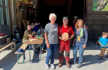 Sie organisierten unseren Clean-up-Day: Rot. Marion Fröschle, Forstwart Gilbert Richli und Rot. Caroline Marchand (v.l.n.r.)